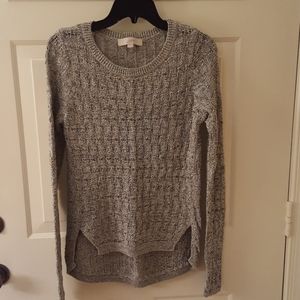 Loft, gray marbled sweater